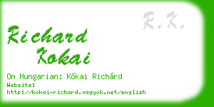 richard kokai business card